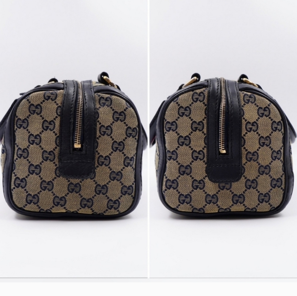 ❌️SOLD SOLD SOLD❌️Gucci Gg MonogramVintage Cherry Line mini Boston Bag - Picture 9 of 16